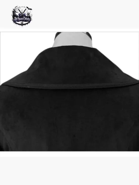 Long Victorian Trench Coat Double Breasted Winter Jacket Polyester - Picture 4 of 7